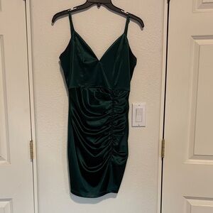 Honey and Rosie Emerald Mini Dress